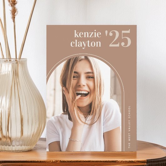 Moderne foto afstudeeraankondiging architectuur aankondiging