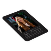 Moderne foto afstudeeraankondiging magneet (Rechterzijde)