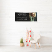 Moderne foto afstudeerbanner - Zwart Spandoek (Insitu)