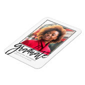 Moderne Foto Afstudeerder Aankondiging 2022 Magnet Magneet (Linkerzijde)