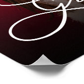 Moderne foto afstudeerfeest welkom poster (Hoek)