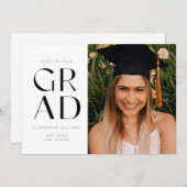 Moderne foto afstudeerkaart kaart (Voorkant / Achterkant)