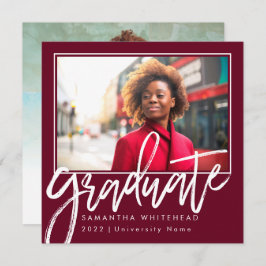 Moderne foto Afstuderen 2022 Aankondiging Bourgogn