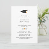 Moderne foto Afstuderen 2025 minimalistisch Aankondiging (Staand voorkant)