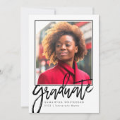 Moderne Foto Afstuderen Aankondiging Card 2022 (Voorkant)