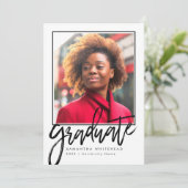 Moderne Foto Afstuderen Aankondiging Card 2022 (Staand voorkant)