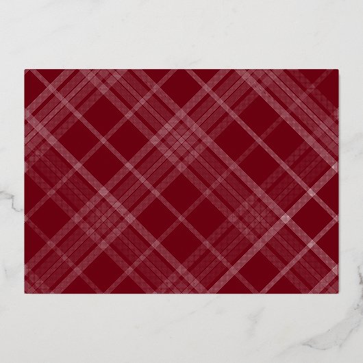 Moderne foto Afstuderen aankondiging Folie maroon (Achterkant)