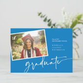 Moderne foto Afstuderen aankondiging momentopname (Staand voorkant)