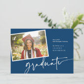 Moderne foto Afstuderen aankondiging momentopname (Staand voorkant)