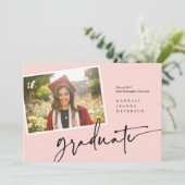 Moderne foto Afstuderen aankondiging momentopname (Staand voorkant)