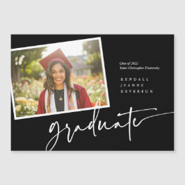 Moderne foto Afstuderen aankondiging momentopname