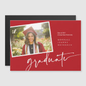 Moderne foto Afstuderen aankondiging momentopname (Voorkant / Achterkant)