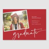 Moderne foto Afstuderen aankondiging momentopname (Voorkant)