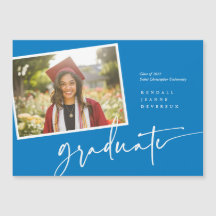 Moderne foto Afstuderen aankondiging momentopname