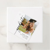 Moderne foto Afstuderen afstudeerfeest Bedankjes Labels (In situ)