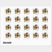 Moderne foto Afstuderen afstudeerfeest Vierkante Sticker (Vel)