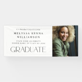Moderne foto Afstuderen banner - wit (Horizontaal)