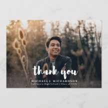 Moderne foto-Afstuderen Bedankt