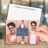 Moderne foto Afstuderen Bedankt Notitiekaartje