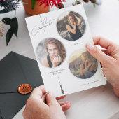 Moderne foto-Afstuderen Cirkel wit Aankondiging