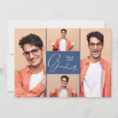 Moderne foto Afstuderen flat Dank je Notitiekaartje (Voorkant)