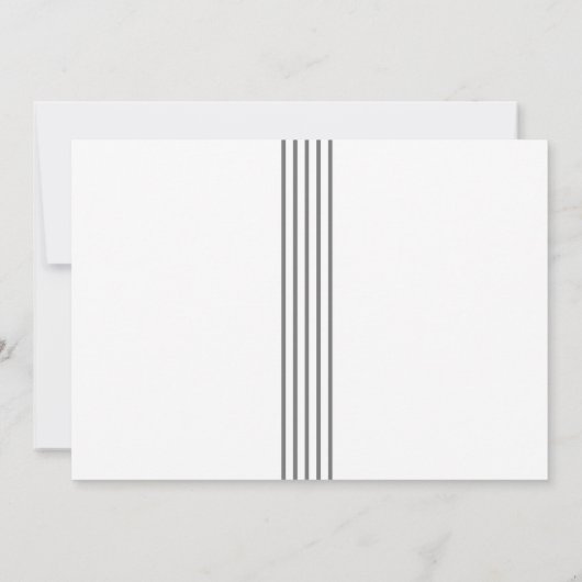 Moderne foto Afstuderen het Afstuderen Silver Stri Aankondiging (Achterkant)