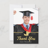 Moderne Foto afstuderen klasse 2022 Bedankkaart (Voorkant)
