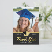 Moderne Foto afstuderen klasse van 2022 Dank u Ca Bedankkaart (Staand voorkant)