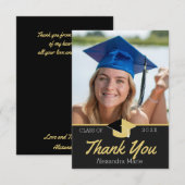 Moderne Foto afstuderen klasse van 2022 Dank u Ca Bedankkaart (Voorkant / Achterkant)