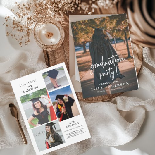 Moderne foto Afstuderen klasse van 2025 Kaart