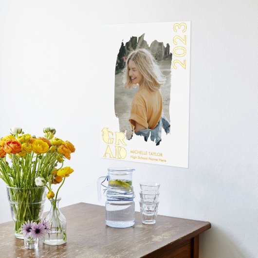 Moderne foto Afstuderen Lijst op de middelbare sch Folie Afdrukken (Laag (Keuken))