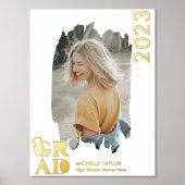 Moderne foto Afstuderen Lijst op de middelbare sch Folie Afdrukken (Voorkant)