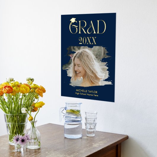 Moderne foto Afstuderen Lijst op de middelbare sch Folie Afdrukken (Laag (Keuken))