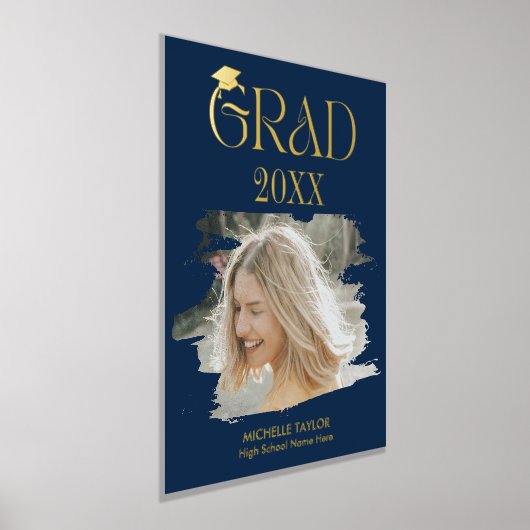 Moderne foto Afstuderen Lijst op de middelbare sch Folie Afdrukken (Laagn)