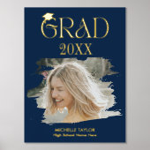 Moderne foto Afstuderen Lijst op de middelbare sch Folie Afdrukken (Voorkant)