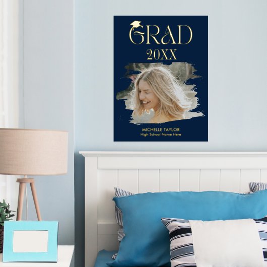 Moderne foto Afstuderen Lijst op de middelbare sch Folie Afdrukken (Insitu (Slaapkamer))