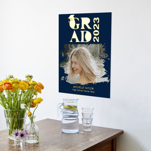 Moderne foto Afstuderen Lijst op de middelbare sch Folie Afdrukken (Laag (Keuken))