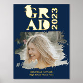 Moderne foto Afstuderen Lijst op de middelbare sch Folie Afdrukken (Voorkant)