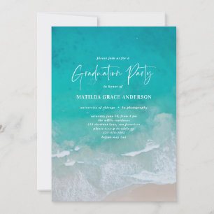 Moderne foto afstuderen oceaanstrandscript modern