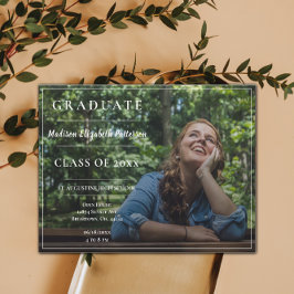 Moderne Foto Afstuderen Open House Kaart