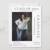 Moderne Foto Afstuderen Open House | wit Kaart (Voorkant)