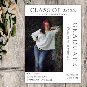 Moderne Foto Afstuderen Open House | wit Kaart