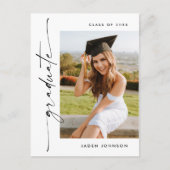 Moderne foto afstuderen partij uitnodiging (Voorkant)