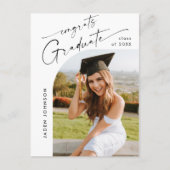 Moderne foto afstuderen partij uitnodiging (Voorkant)