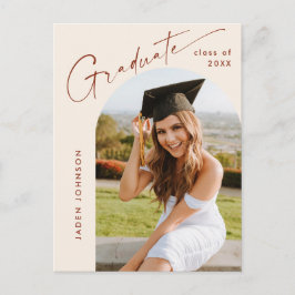 Moderne foto afstuderen partij uitnodiging