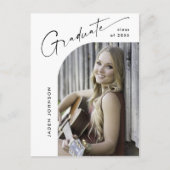 Moderne foto afstuderen partij uitnodiging (Voorkant)