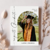 Moderne foto afstuderen partij uitnodiging