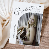 Moderne foto afstuderen partij uitnodiging