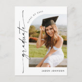 Moderne foto afstuderen partij uitnodiging (Voorkant)