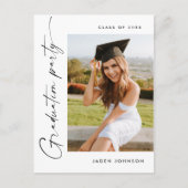 Moderne foto afstuderen partij uitnodiging (Voorkant)